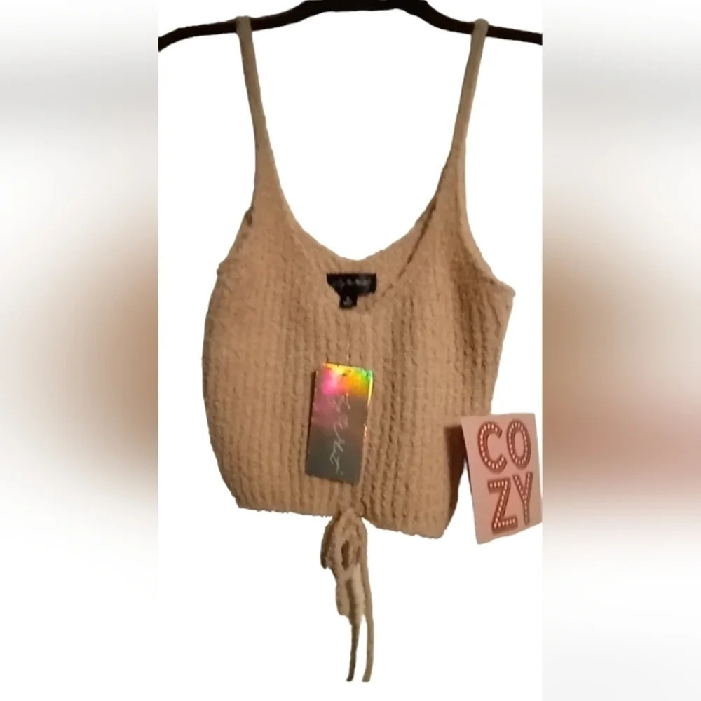 Say what cozy knitish tank top